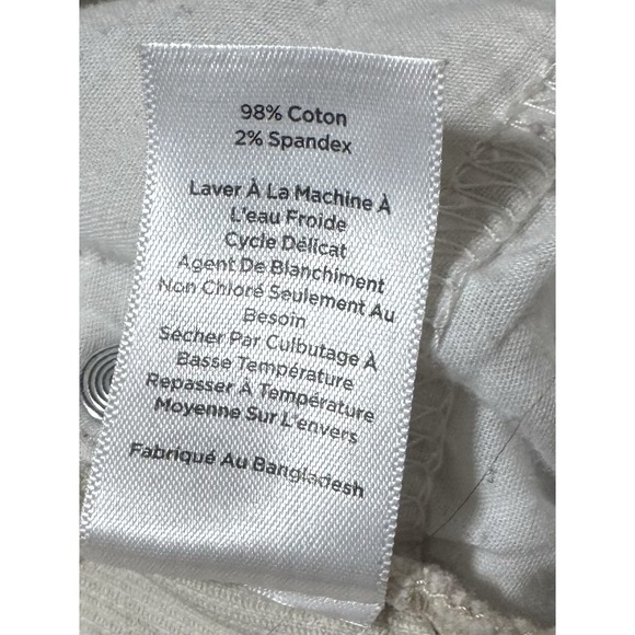 Talbots Simply Flattering High Waist Corduroy Straight Leg Pants 14 Cream (B7) - Picture 9 of 9